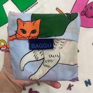Baggu Standard Reusable Foldable Tote Bag Cats Pastries' Flowers Reusable Tote